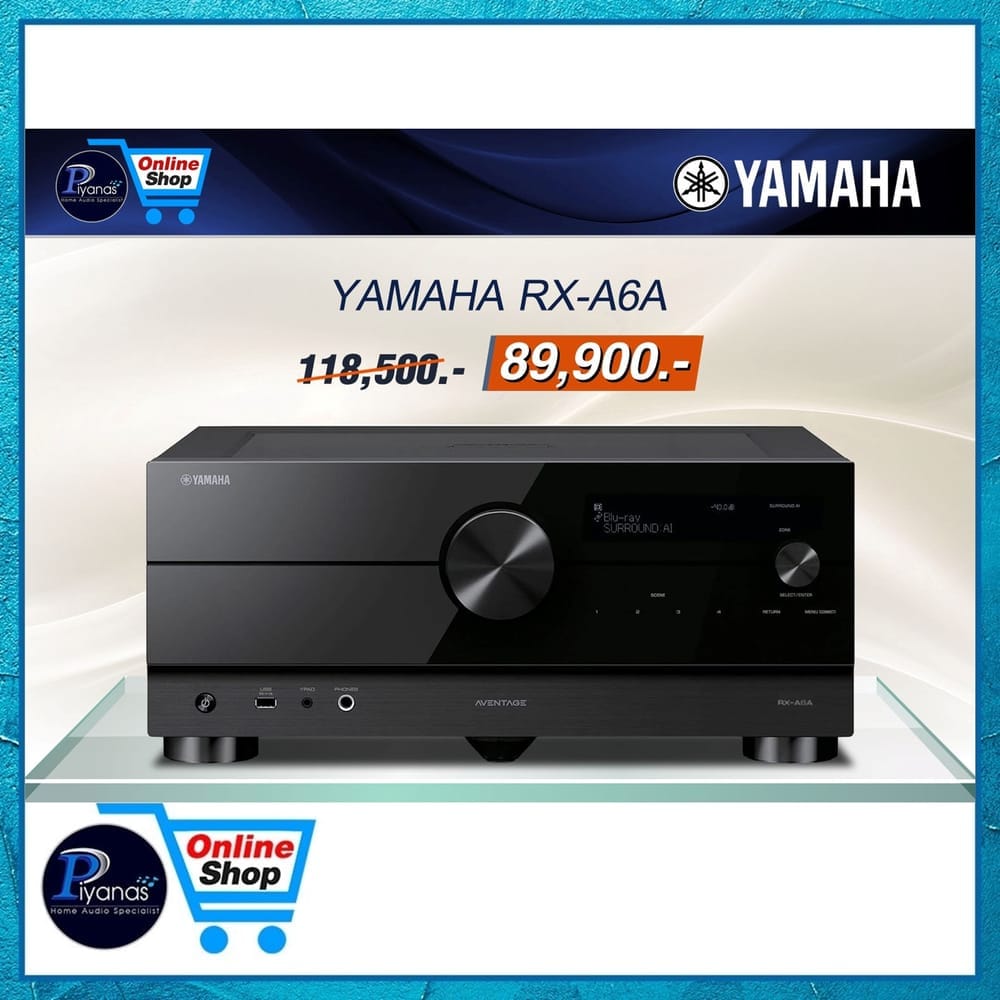 ตัวรับสัญญาณAV YAMAHA : RX-A6A (BLACK)